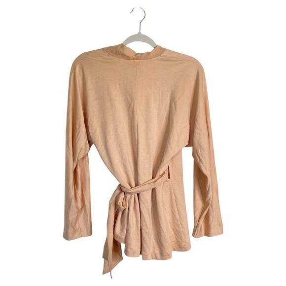 Vintage LA PERLA Peach Apricot Robe Wrap Top $344 Sleep Lingerie NWT - Picture 2 of 10